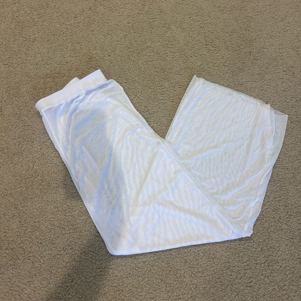 White Sheer Pants